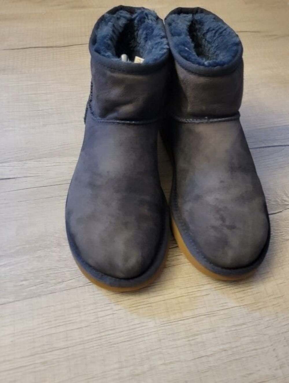 UGG Short Plush-Lined Boot in Deep Blue